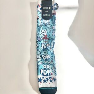 Stance Blue and White Vote Socks